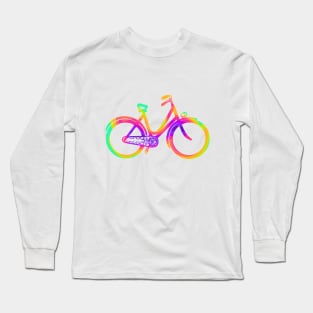 Rainbow Bicycle Long Sleeve T-Shirt